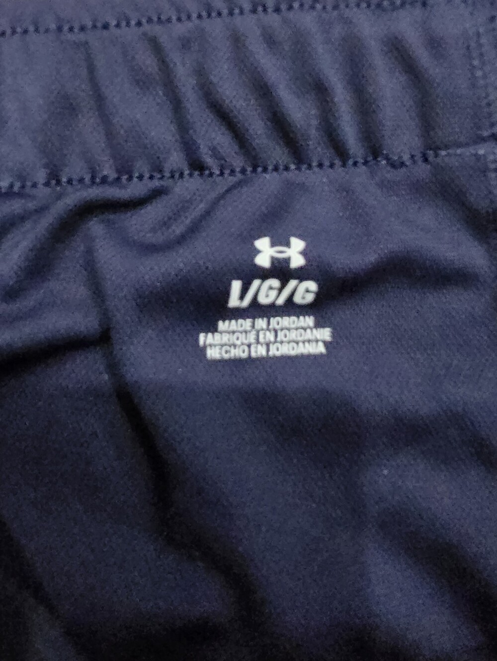 Under Armour Women's Navy Athletic Running Shorts Pockets Size L - Picture 3 of 5